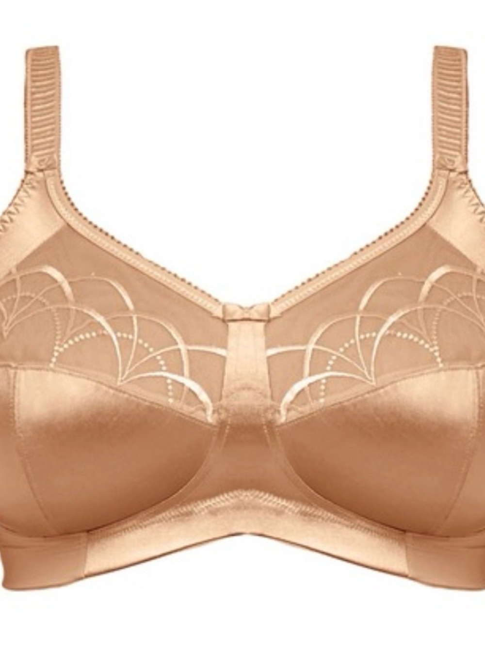 Elomi Beige Full Coverage Embroidered Bra